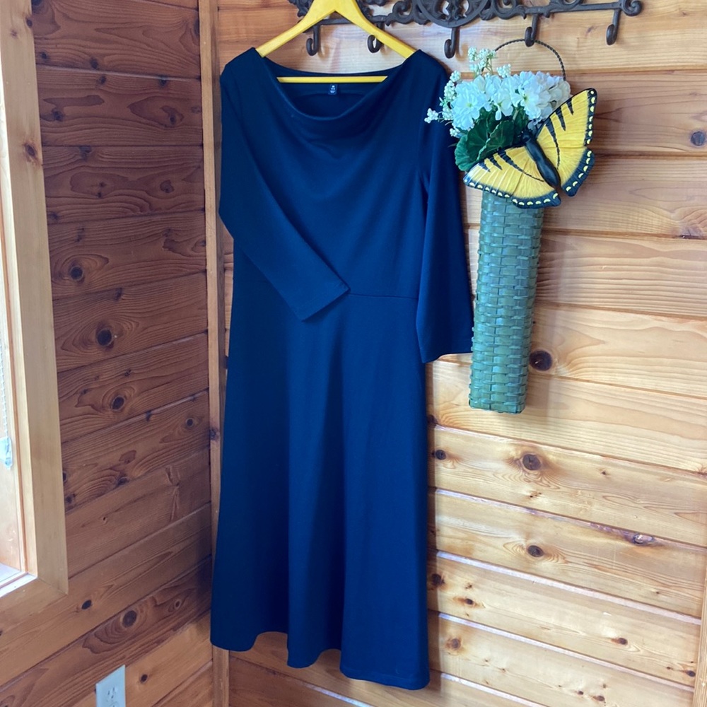 Land’s End Drape Neck Dress